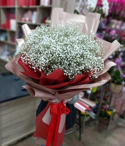 Букет цветов из: Гипсофила в Залесный Казань