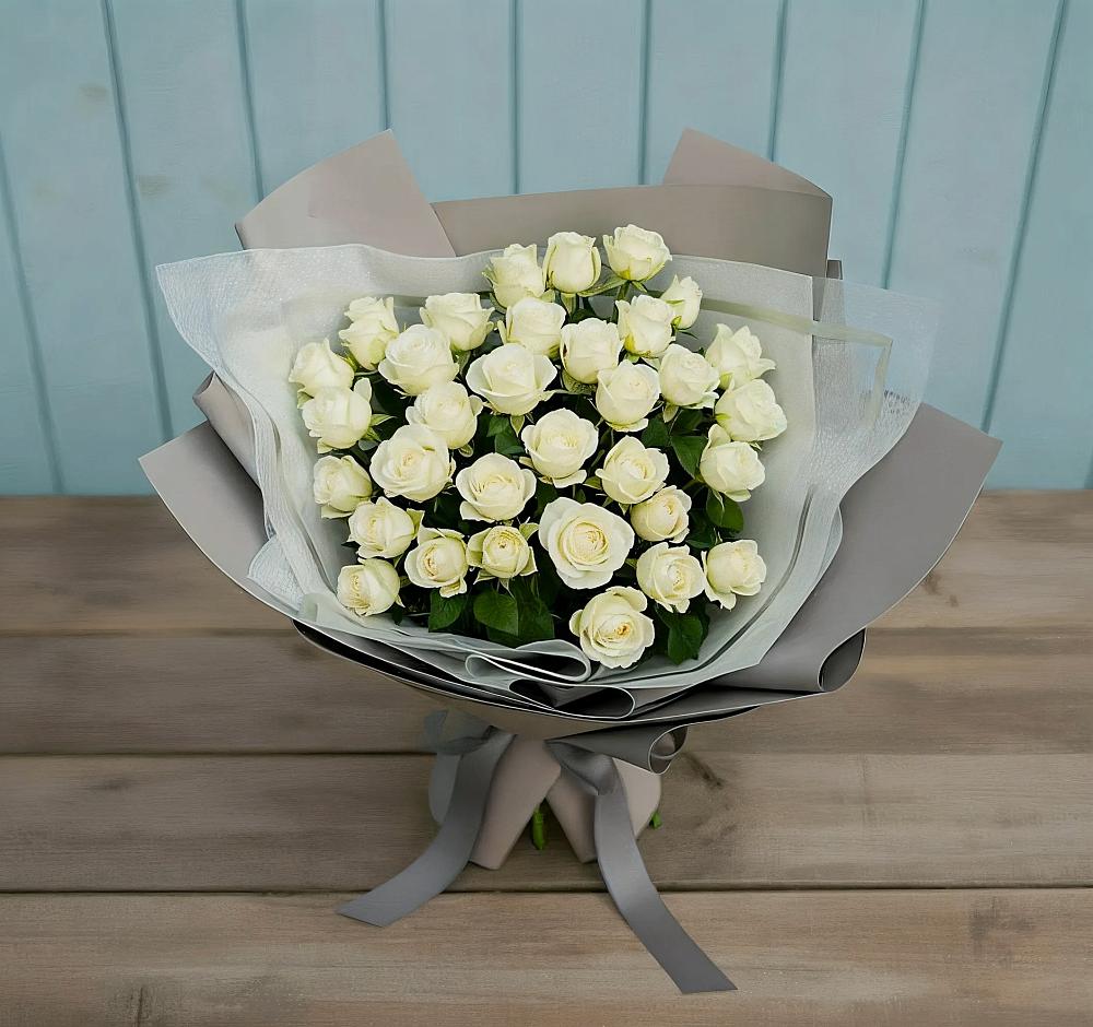 Букет Белоснежная нежность в Залесный Казань
