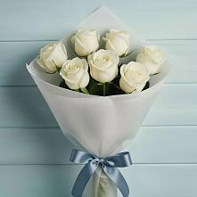 Букет 7 Белых роз Эдлесс Лав #REPLACE_PRED# Залесный Казань