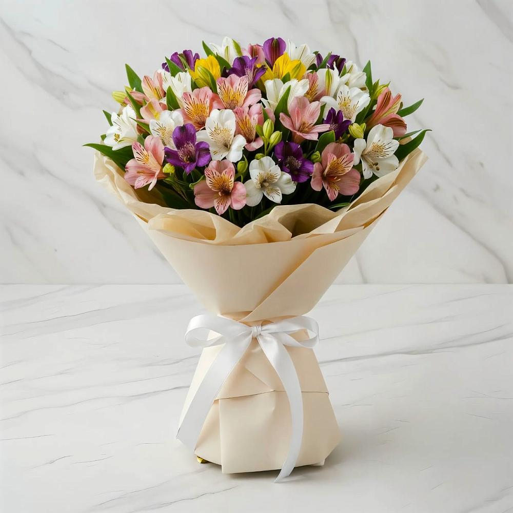 Букет цветов из: Альстромерии в Залесный Казань