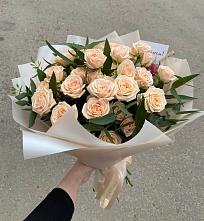 Букет Кремовые розы Латте в Залесный Казань