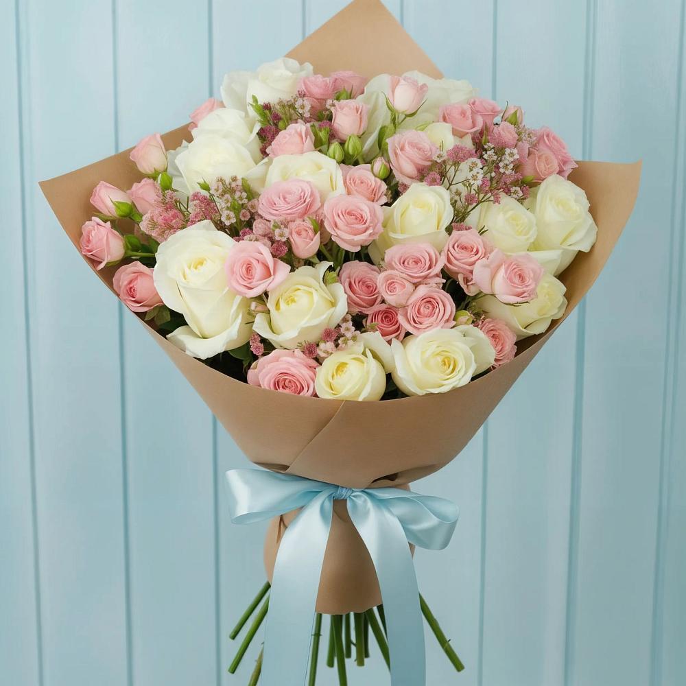 Букет цветов из: Розы в Залесный Казань