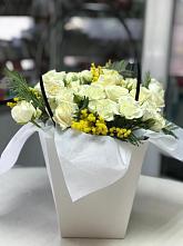 Цветочная композиция из Розы  в Залесный Казань
