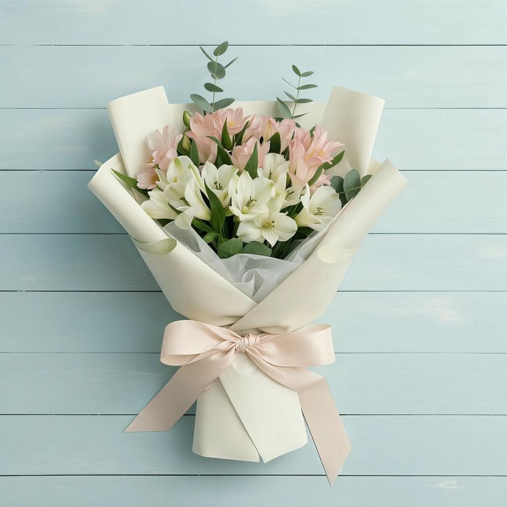 Букет цветов из: Альстромерии в Залесный Казань