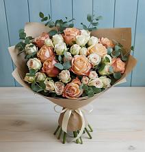Букет цветов из:  Альстромерии и Розы #REPLACE_PRED# Залесный Казань
